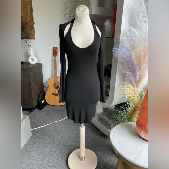 New Enza Costa Revolve Ribbed Shrug Dress rick owens joah brown skims areyouami - Picture 11 of 11